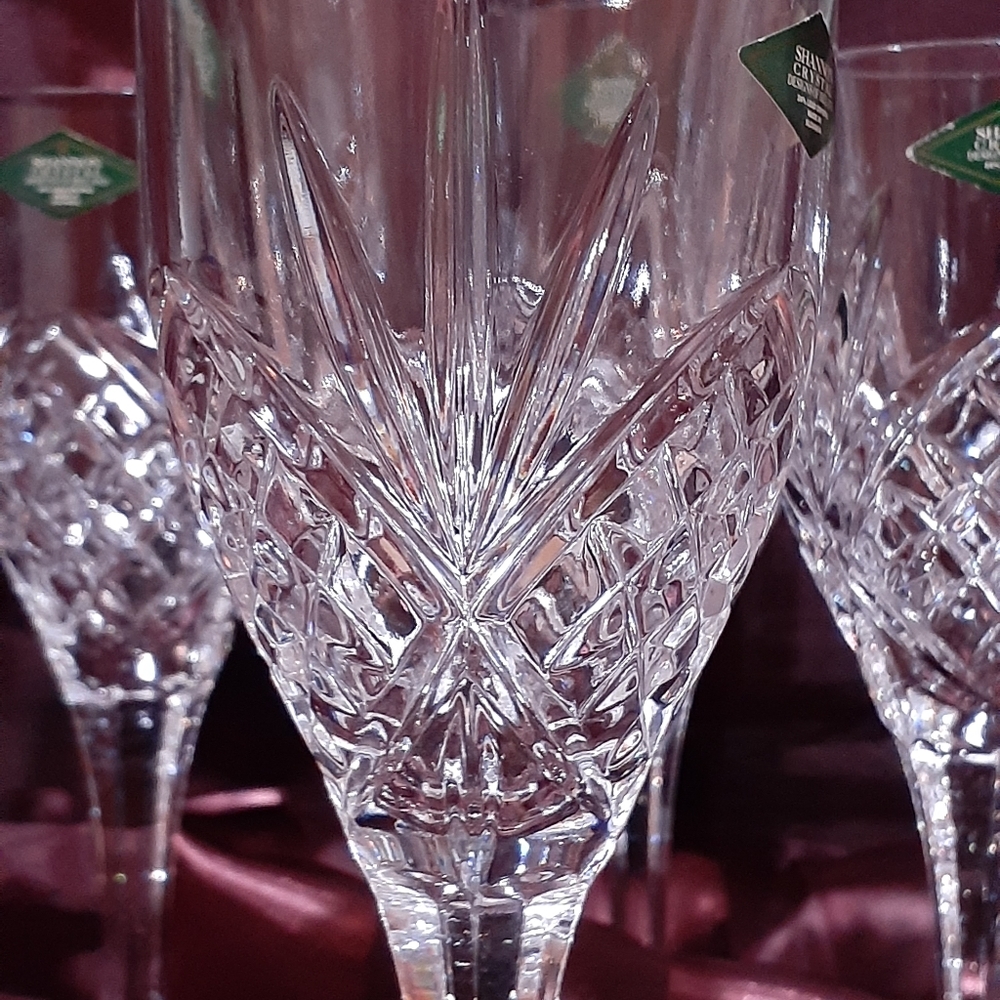 Crystal drinking glasses (6)